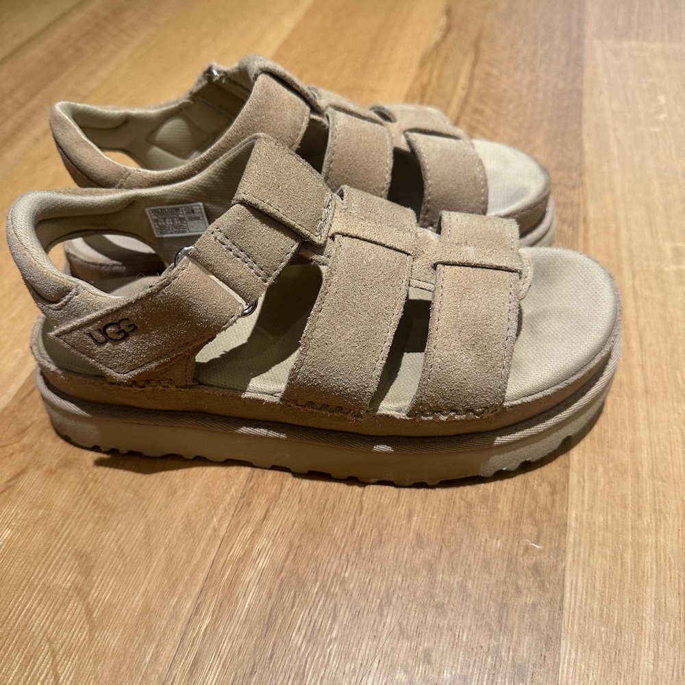 UGG Goldenstar Women's Tan Sandals - Picture 5 of 6